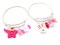 Bangle Bracelet Kit: Pink Star and Bunny, Easy Jewelry Project, Adorabilities